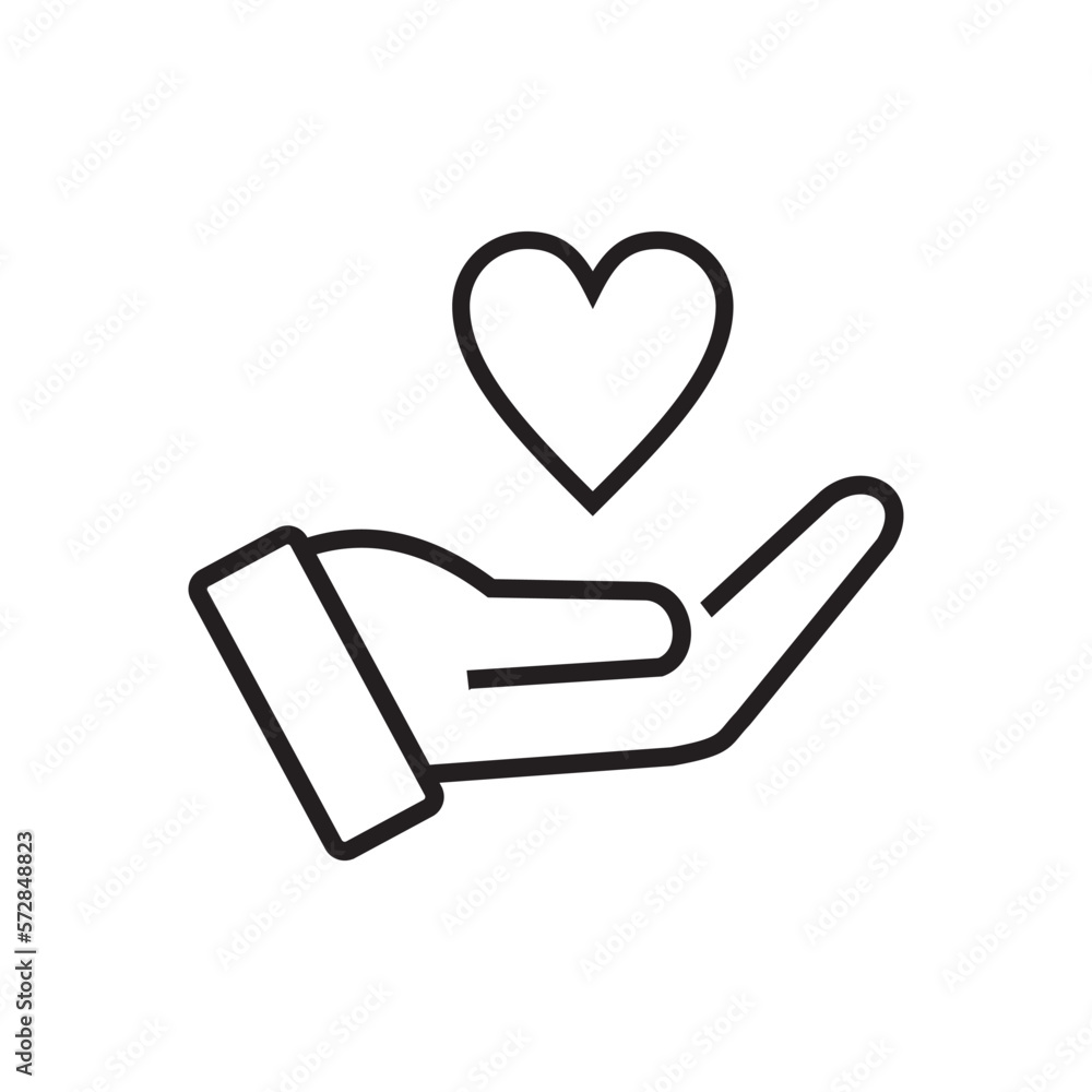 heart in hand icons. hands holding heart icon. health, medicine symbol heart in hand icons. hands holding heart icon. health, medicine symbol