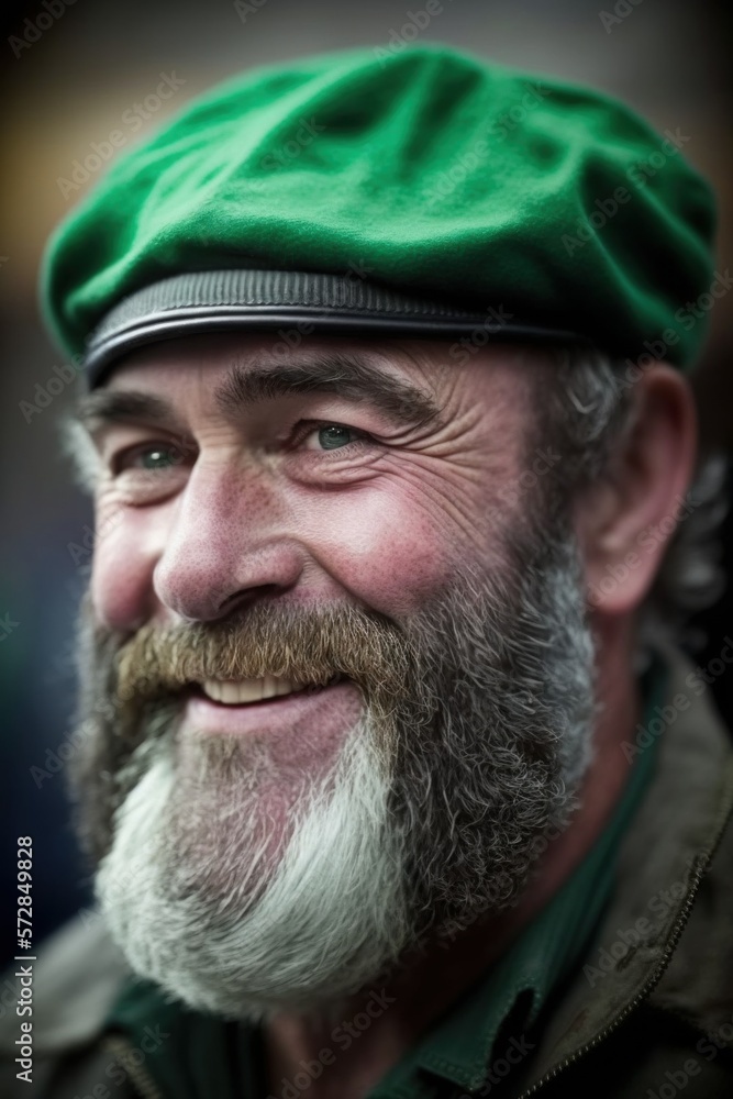 Beautiful Saint Patrick's Day Parade Celebrating Diversity Equity and Inclusion: Irish Man in Festive Green Attire Celebration of Irish Culture and Happiness (generative AI) Beautiful Saint Patrick's Day Parade Celebrating Diversity Equity and Inclusion: Irish Man in Festive Green Attire Celebration of Irish Culture and Happiness (generative AI)