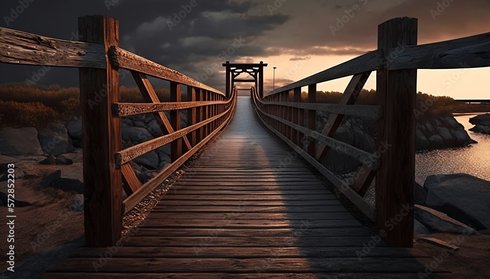 Vast Wooden Bridge