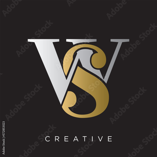 sw  logo design vector	