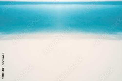 aerial view of a beautiful beach with clear blue simplicity and calm, minimal composition