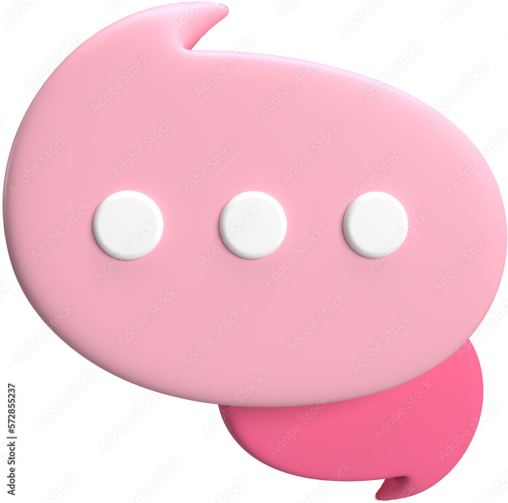 Fototapeta premium Speech bubble 3D Render