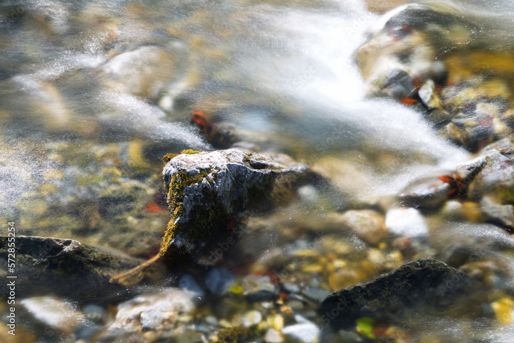 Fototapeta premium River detail in Lescun Cirque, Aspe Valley in France