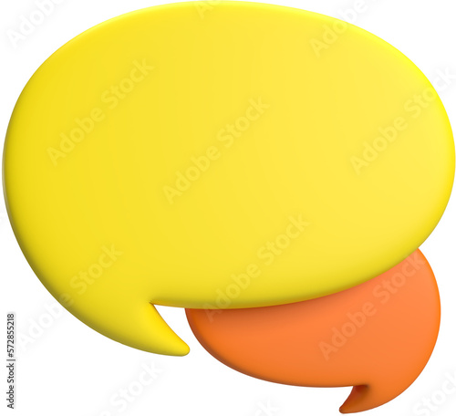 Speech bubble 3D Render