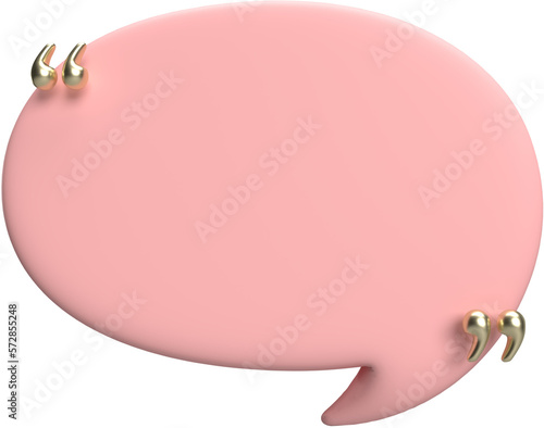 Speech bubble 3D Render