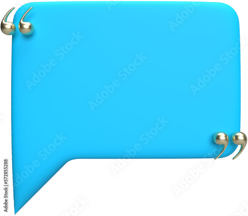 Speech bubble 3D Render