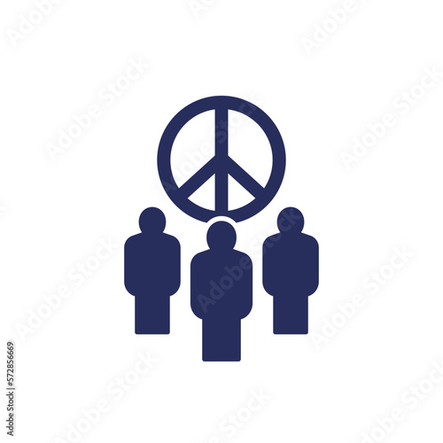 pacifism and pacifist movement icon