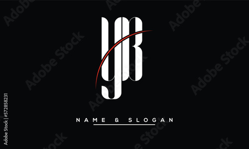 YB,  BY,  Y,  B  Abstract  Letters Logo  Monogram