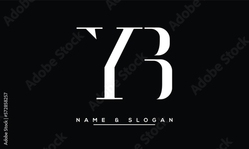 YB,  BY,  Y,  B  Abstract  Letters Logo  Monogram