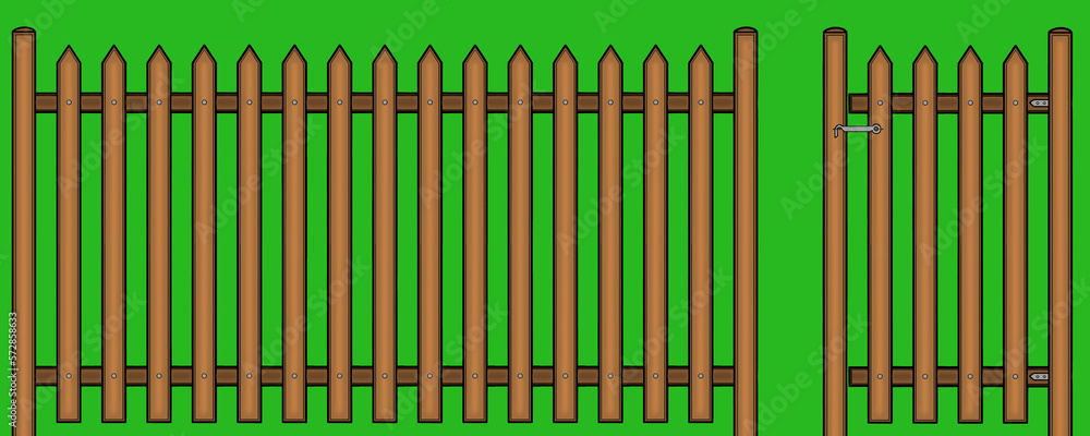 Details for the game. Drawings for 3d models. Wooden fence Details for the game. Drawings for 3d models. Wooden fence