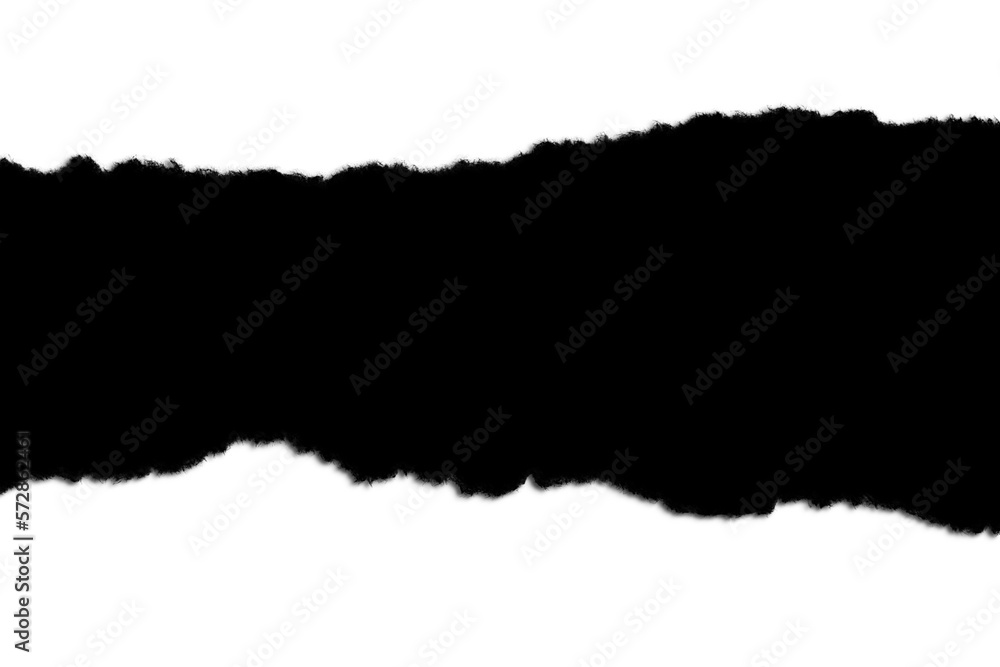 Black torn paper. Contrast. isolated. Black torn paper. Contrast. isolated.