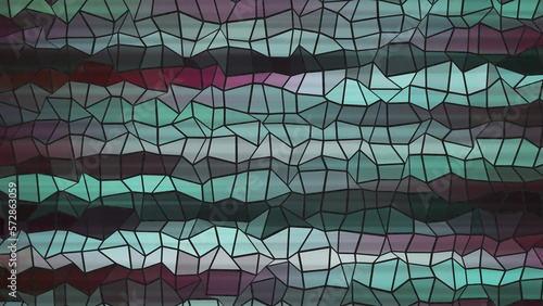 mosaic of Abstract background image. 3d illustration.