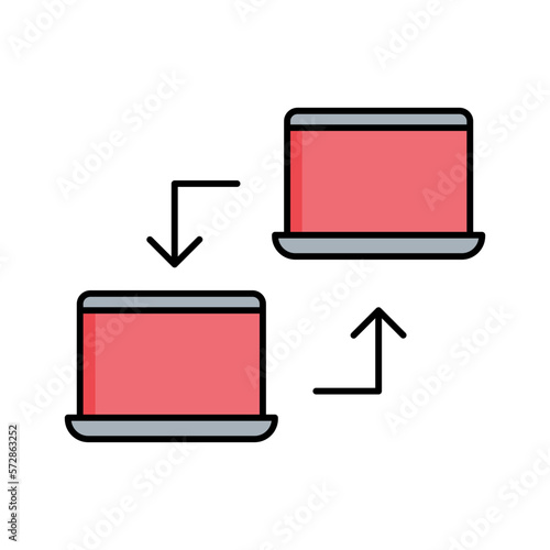Device transferring Vector Icon

