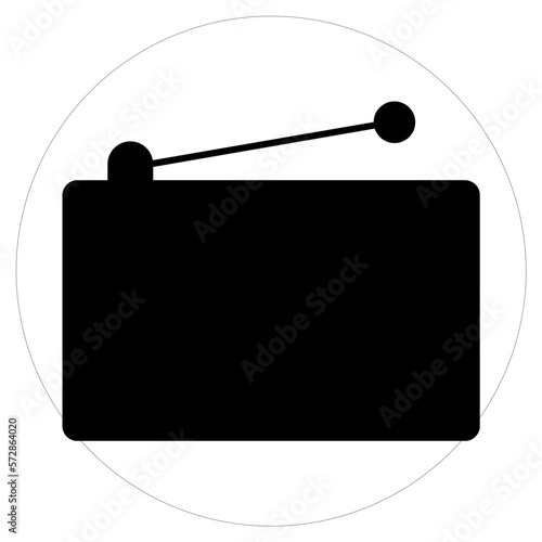 Radio station Vector Icon

