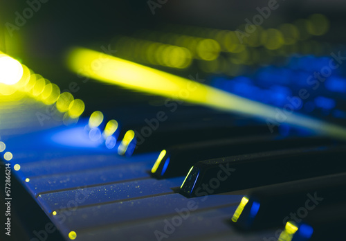 Details of an electronic keyboard