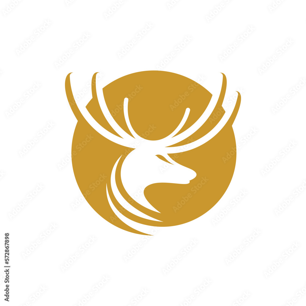 Obraz premium Deer logo images illustration