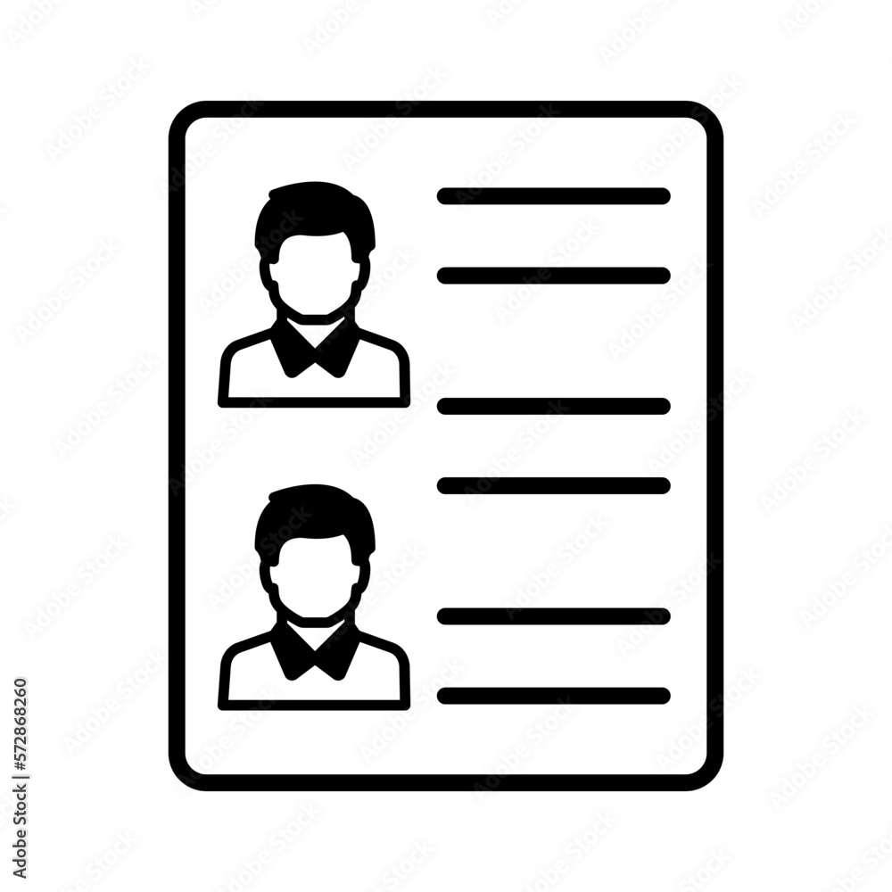 Contact checklist Vector Icon
Contact checklist Vector Icon