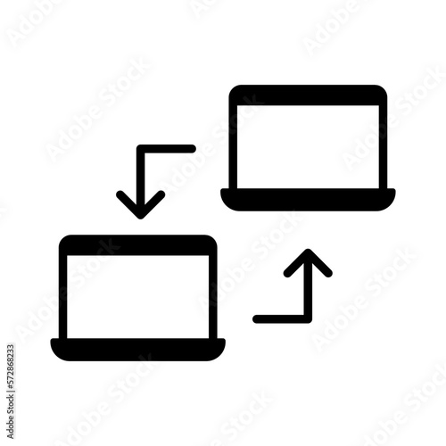 Device transferring Vector Icon

