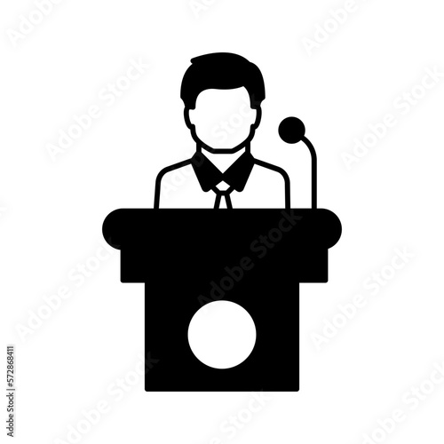 Podium Vector Icon


