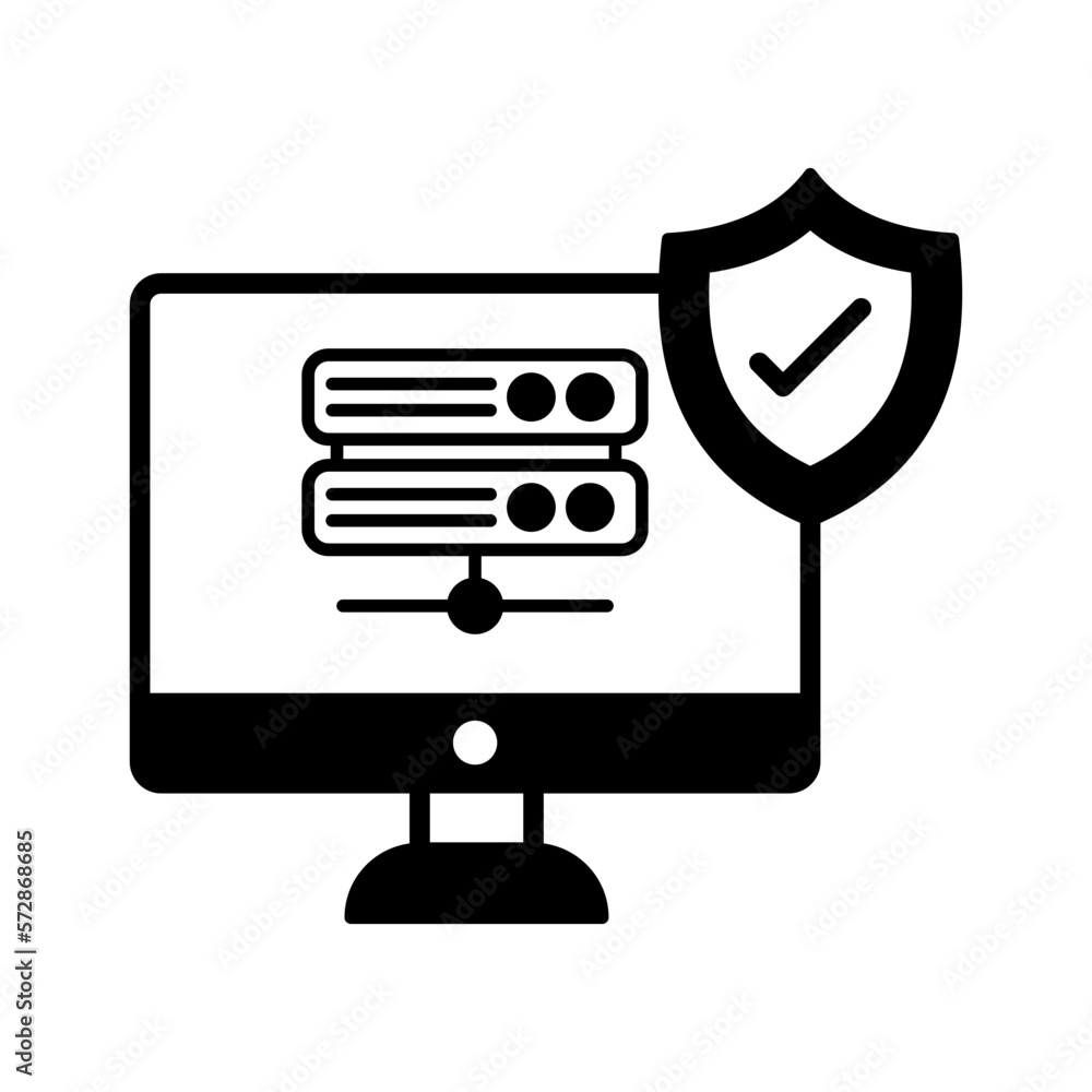Fototapeta premium Server security Vector Icon