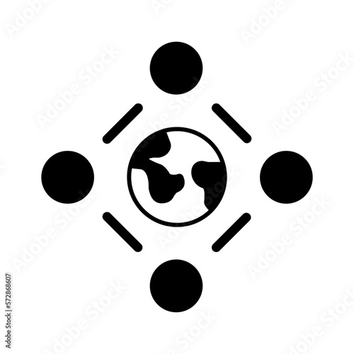 Global users Vector Icon

