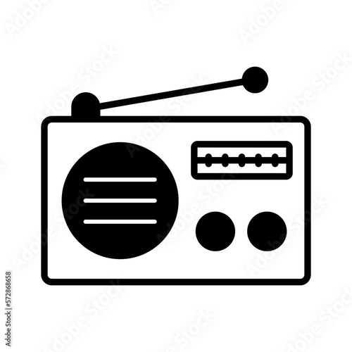 Radio station Vector Icon

