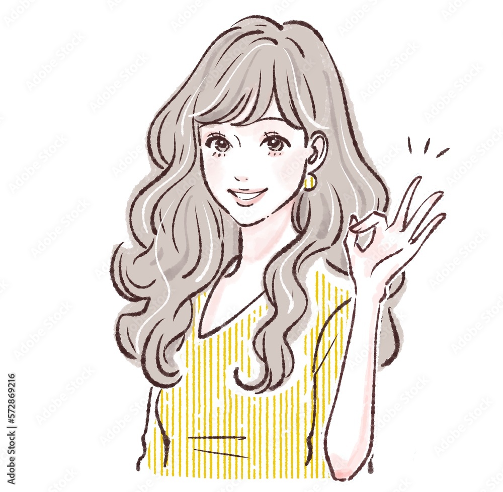 女性のイラスト素材 女性のイラスト素材