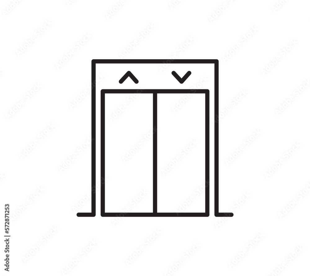 Elevator icon set Lift symbols vector for app web banner logo icon button - Vector Elevator icon set Lift symbols vector for app web banner logo icon button - Vector