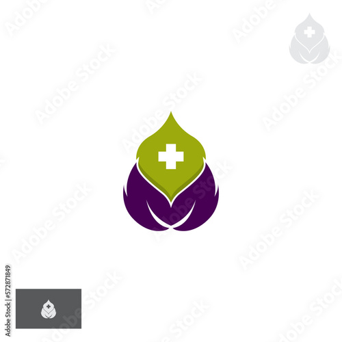 Healthcare, healing and care Logo template vector design illustration with healthy icons suitable for health establishments, health care, hospitals and health centers. Logo design