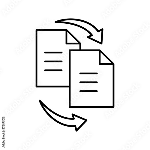 File transferring Vector Icon

