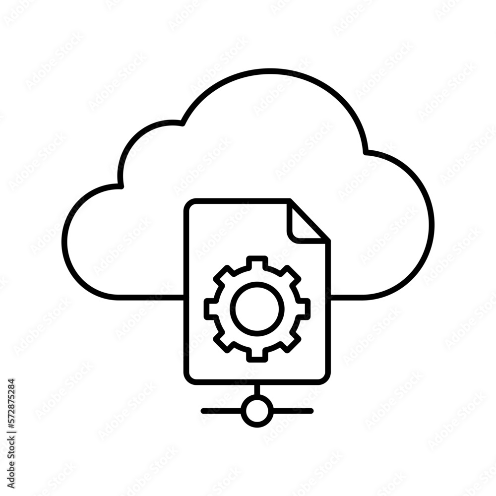 Cloud management Vector Icon
Cloud management Vector Icon