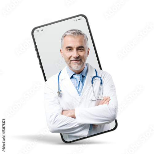 Online doctor and telemedicine service photo