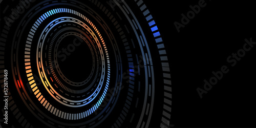 Colorful futuristic background. Future digital circuits.