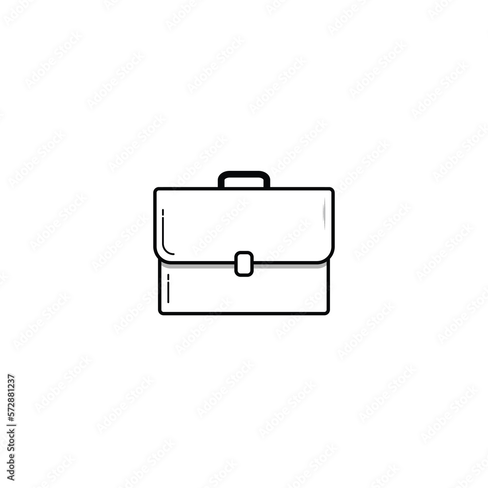 Briefcase icon isolated vector graphics Briefcase icon isolated vector graphics