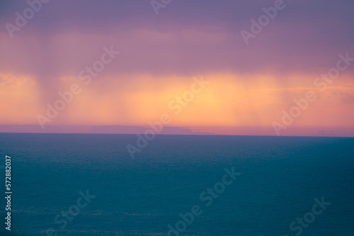 Coucher de soleil sur la mer