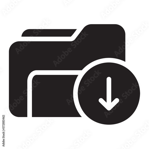 download glyph icon