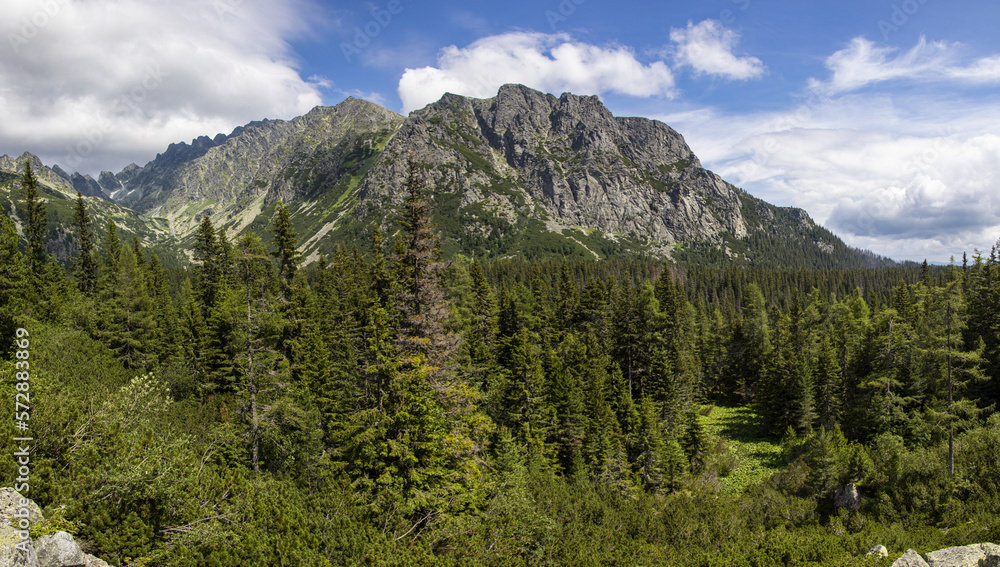 harsh and yet beautiful landscape of the High Tatras in Slovakia