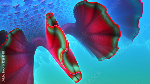 Abstract underwater coral r...
