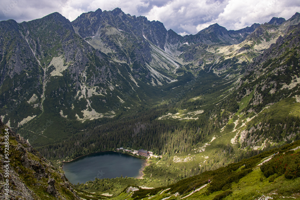 harsh and yet beautiful landscape of the High Tatras in Slovakia