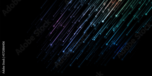 Abstract background with rain particles. Light lines. Beautiful background.