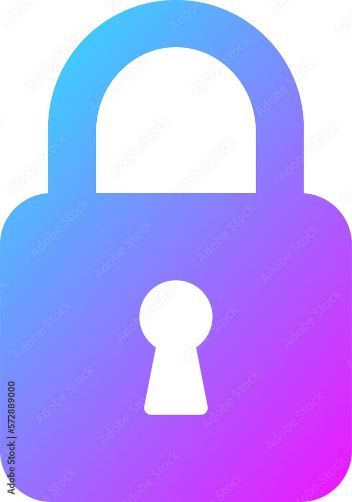 Padlock icon in gradient colors. Security signs illustration. Padlock icon in gradient colors. Security signs illustration.