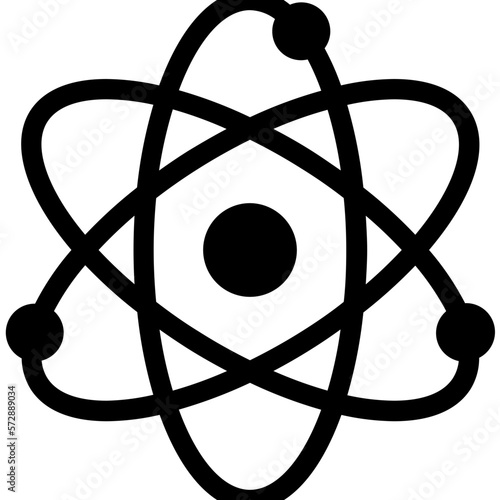 Electron Line Vector Icon which can easily modify or edit

