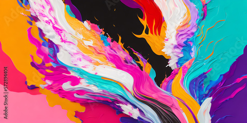 abstract background with splashes, generative ai illustration