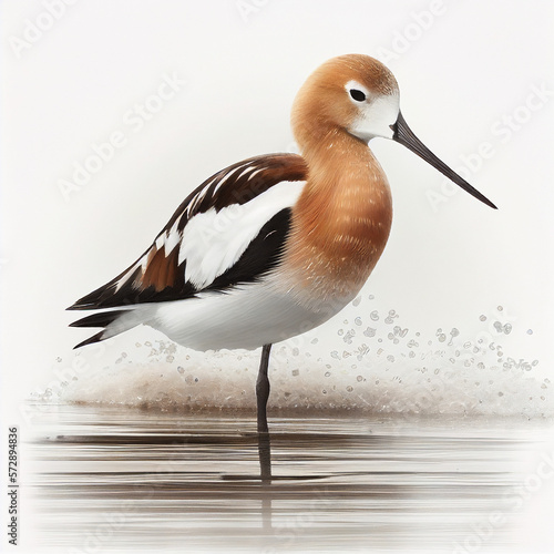 american avocet created witch Generative AI technology © Damian