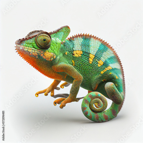chameleon created witch Generative AI technology © Damian