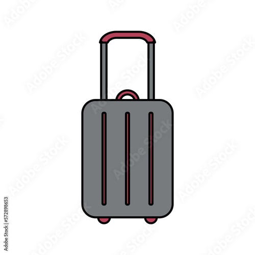 Suitcase icon on white.