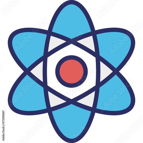 Electron Line Vector Icon which can easily modify or edit

