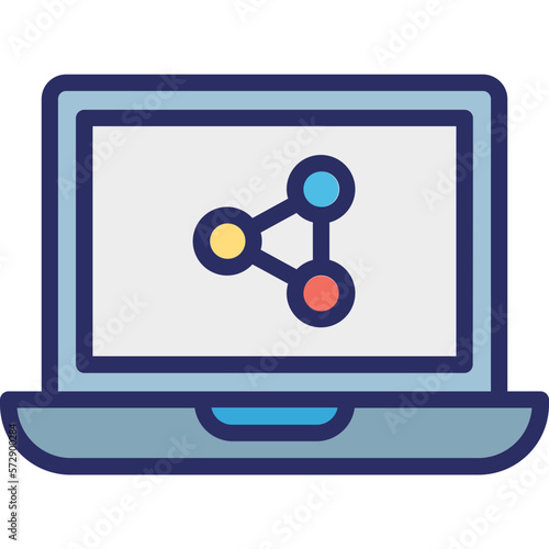 Electron Line Vector Icon which can easily modify or edit

