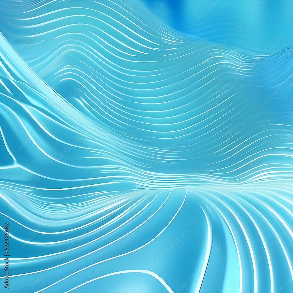 Blue wavy holographic background. Blue wavy holographic background.