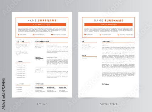 Resume Template, Professional Modern Resume Template, CV Template